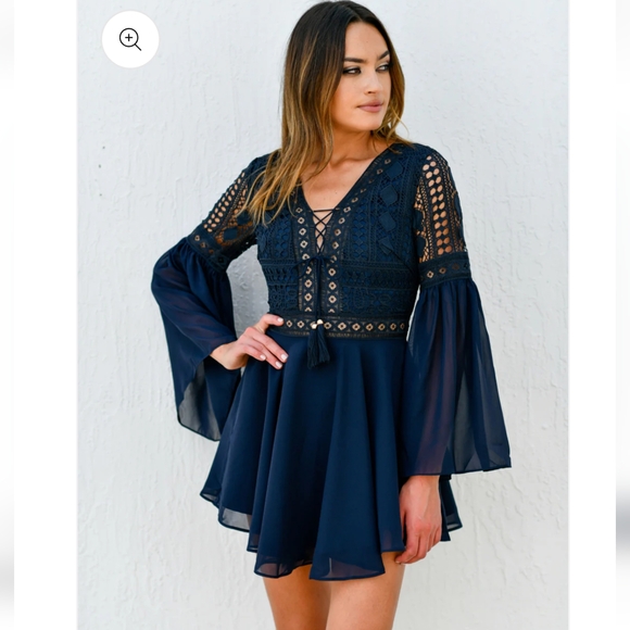 LadyBlackTie navy Alyse dress size 8 - Picture 1 of 3